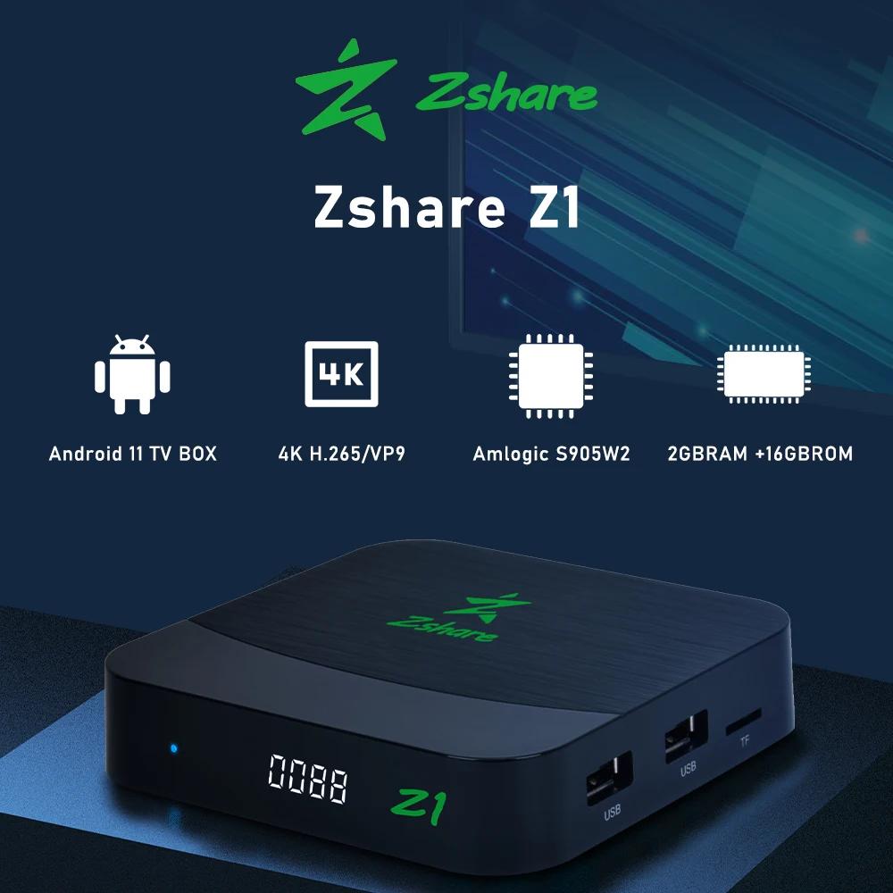 Zshare Z1 ȵ̵ 11  ڽ, 2GB + 16GB HW UHD 4K H.265/VP9 60fps, 10 Ʈ   2.4G, ȵ̵ TV ڽ G2 ÷ 